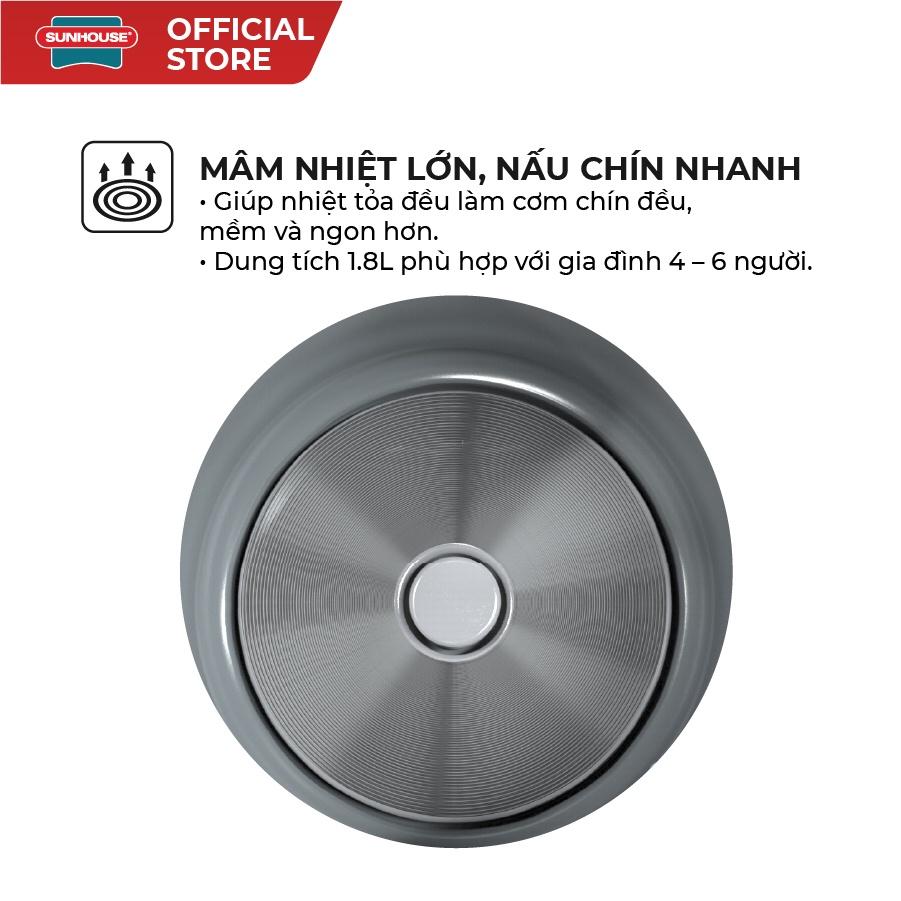 Nồi cơm điện cao cấp SUNHOUSE MAMA 1.8L SHD8658G - Bảo Hành Chính Hãng 24 Tháng Toàn Quốc