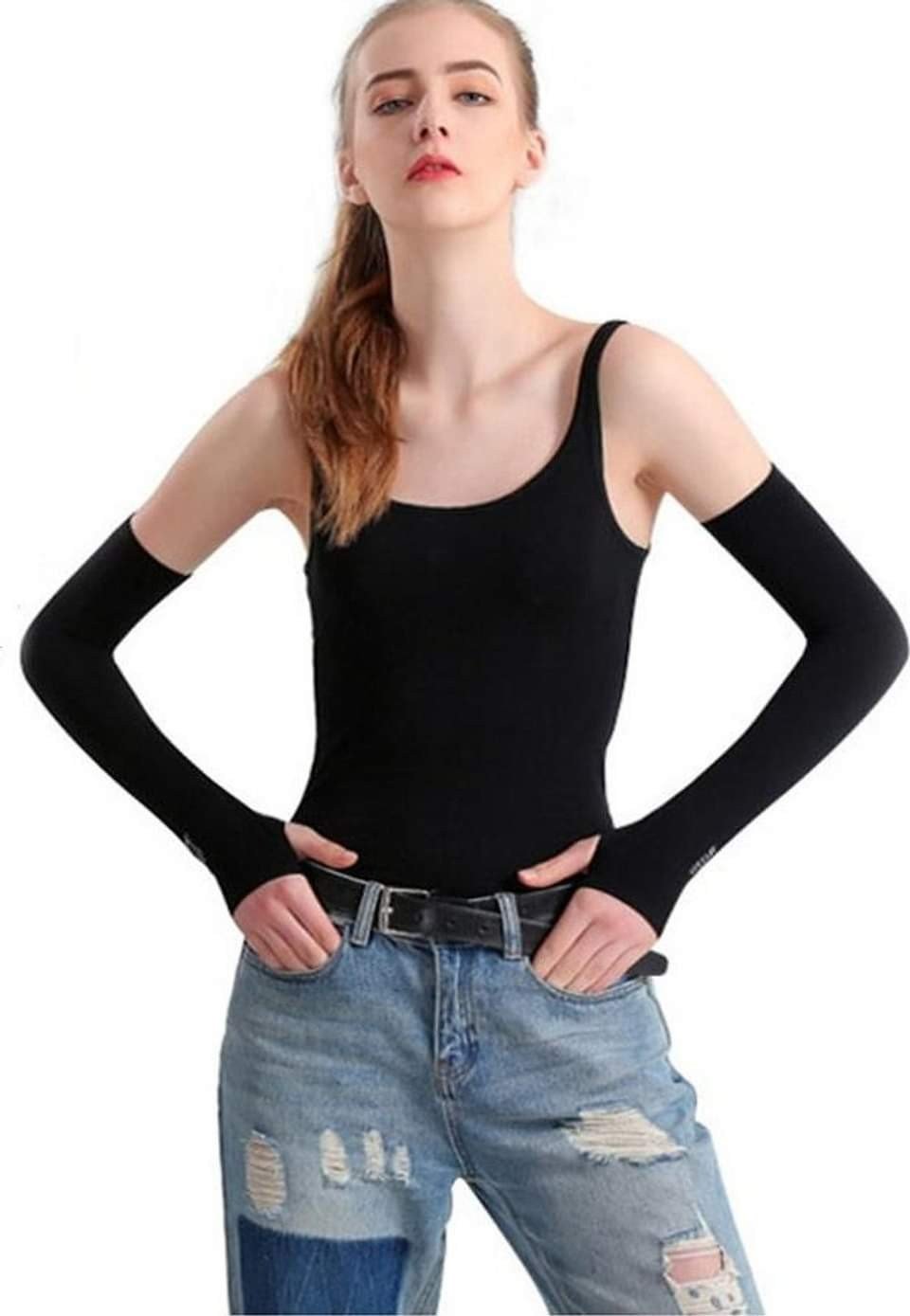 Găng tay chống nắng, chống tia UV mùa hè cao cấp, chất thun lạnh co giãn 4 chiều, cực thoải mái cho người dùng - Bao tay thời trang chống nắng thế hệ mới