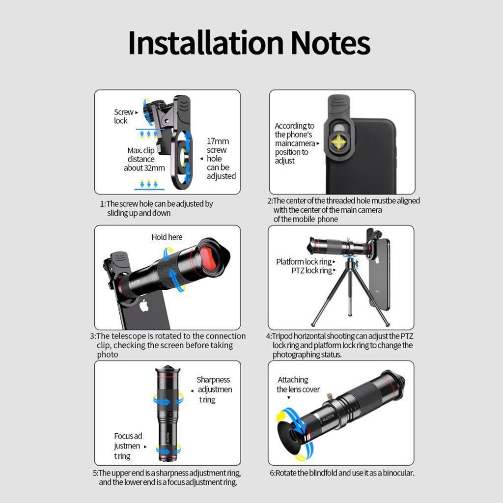 Optical   Telephoto Lens Clip on for Mobile Cell Phone Camera