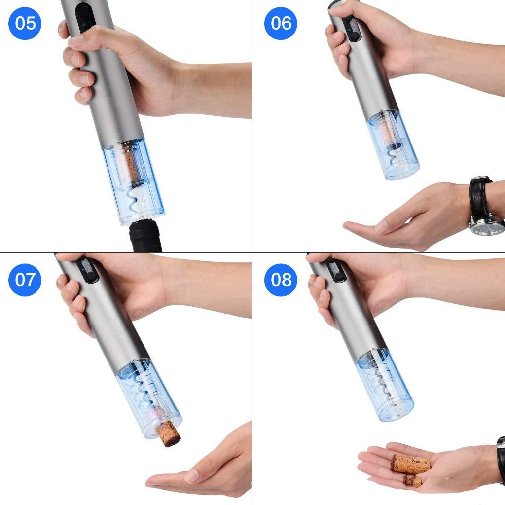 Bộ Dụng Cụ Mở Rượu Vang Tự Động 4 Trong 1>>Hàng Cao Cấp>>Quà Tặng Tết Sang Trọng Mẫu Mới