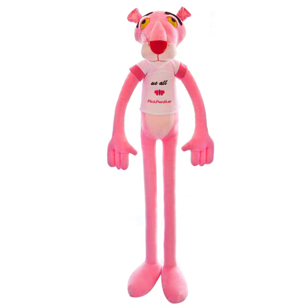 Gấu Bông Báo Hồng Pink Panther Mặc Áo Gb86 (Tặng 1 Móc Khóa Dây Da Pu Đính Đá Lấp Lánh Màu Ngẫu Nhiên)