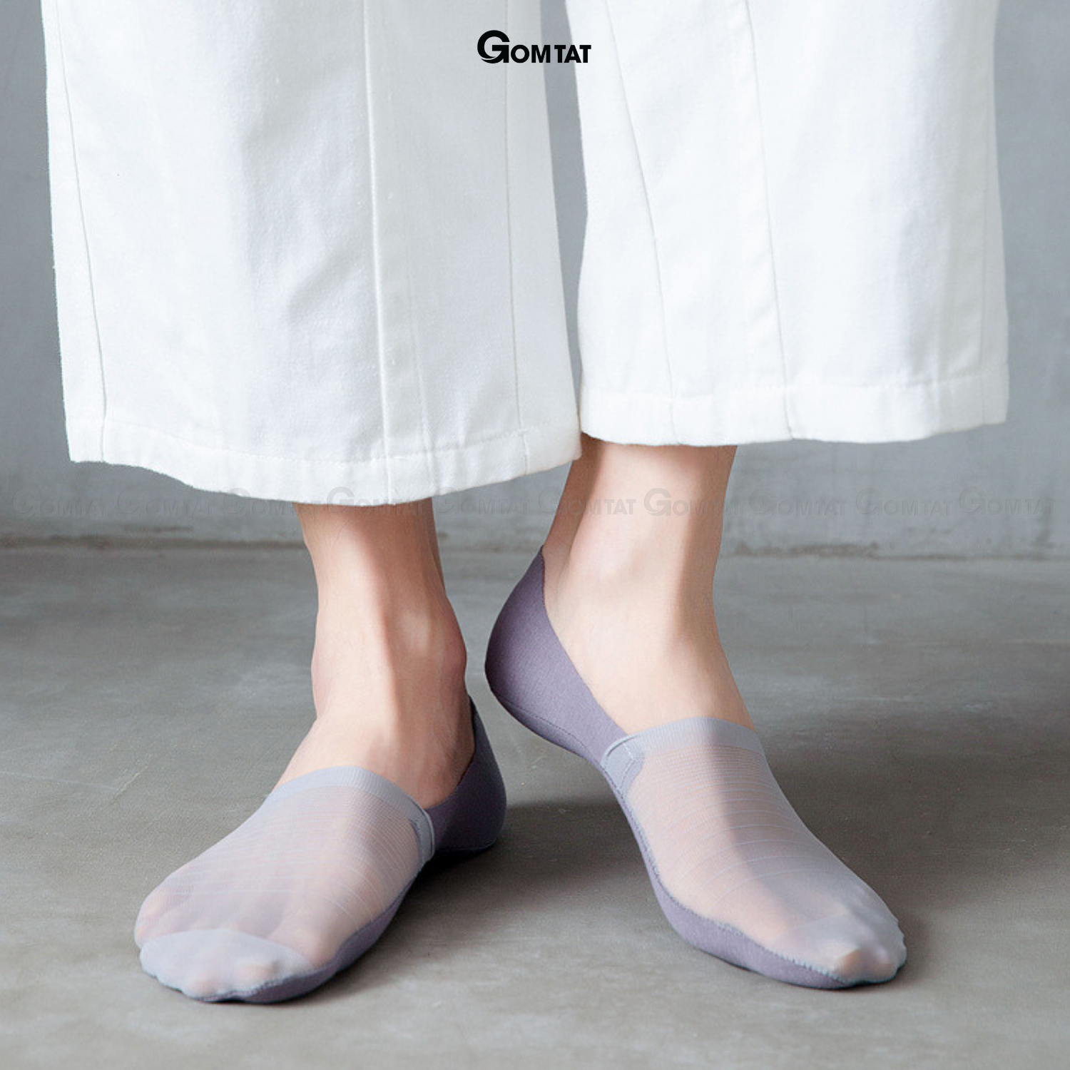 Set 5 đôi tất lười nam Invisible, tất tàng hình nam đi giày lười phối lưới thoáng khí, đệm cao su chống trượt VLN-INVISIBLE-CB5