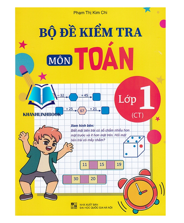 Sách - Combo Bộ đề kiểm tra môn Toán + Tiếng việt lớp 1 (Chân trời) (QL)