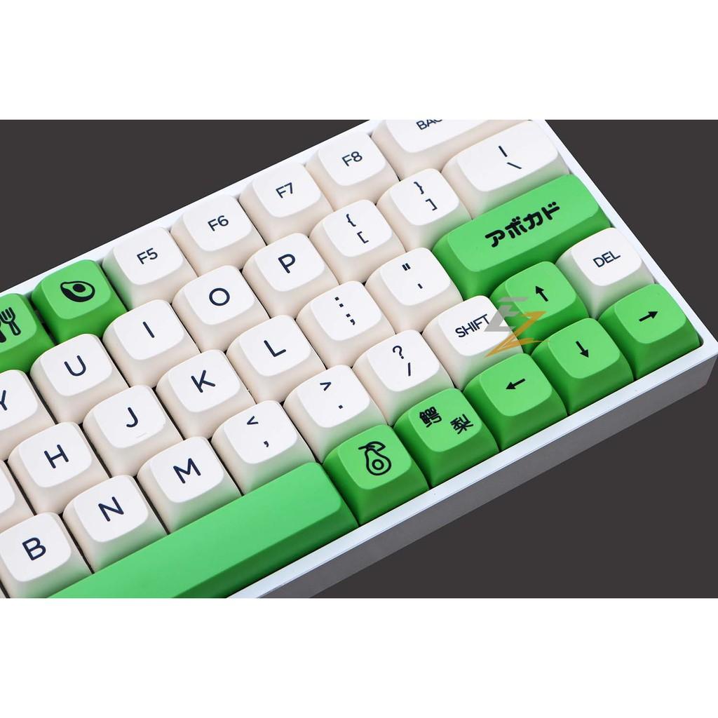 KEYCAP XDA THICK PBT AVOCADO &amp; MILK 137 PHÍM CHO BÀN PHÍM CƠ CỦA EZPC