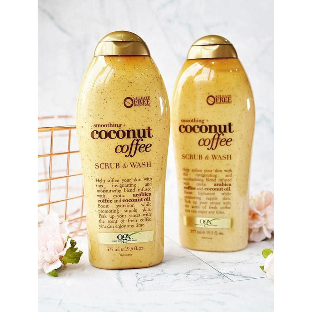 Sữa Tắm Tẩy Tế Bào Chết Ogx Coconut Coffee Dừa &amp; Cafe 577ml( không xuất hóa đơn đỏ )