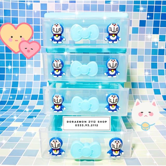 Tủ nhựa mini 4 tầng Doraemon