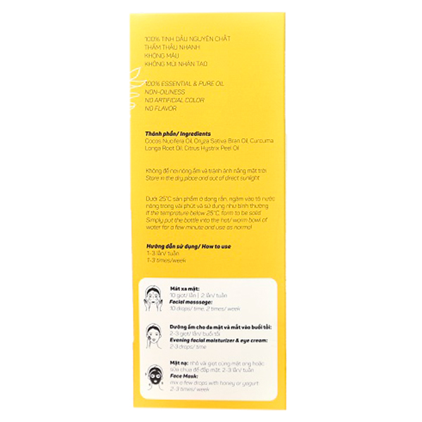 Dầu Dừa Dưỡng Da Turmeric Sense+ (50ml)