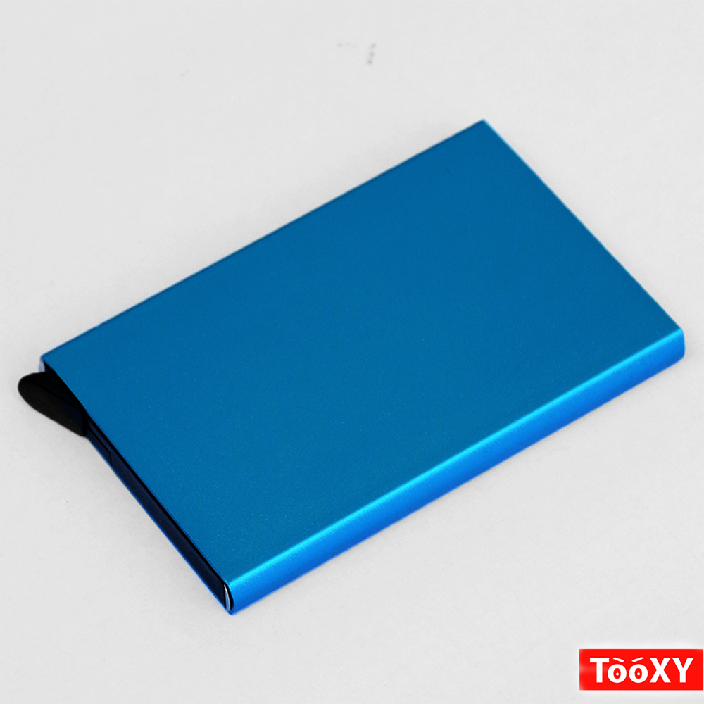Ví đựng thẻ ATM ngân hàng, Hộp đựng Name Card, chất liệu hợp kim nhôm cao cấp, để 6 thẻ nhựa hoặc danh thiếp