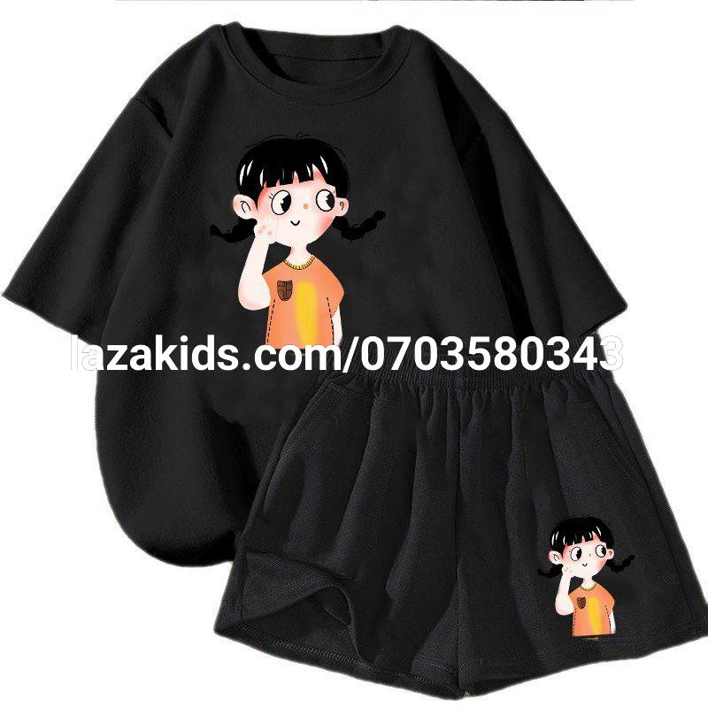 Bộ quần áo hè dành cho bé gái 6-12 tuổi . Xinh xắn, đáng yêu, thoáng mát KIDS GENZ-thun cao cấp 4 chiều chính phẩm