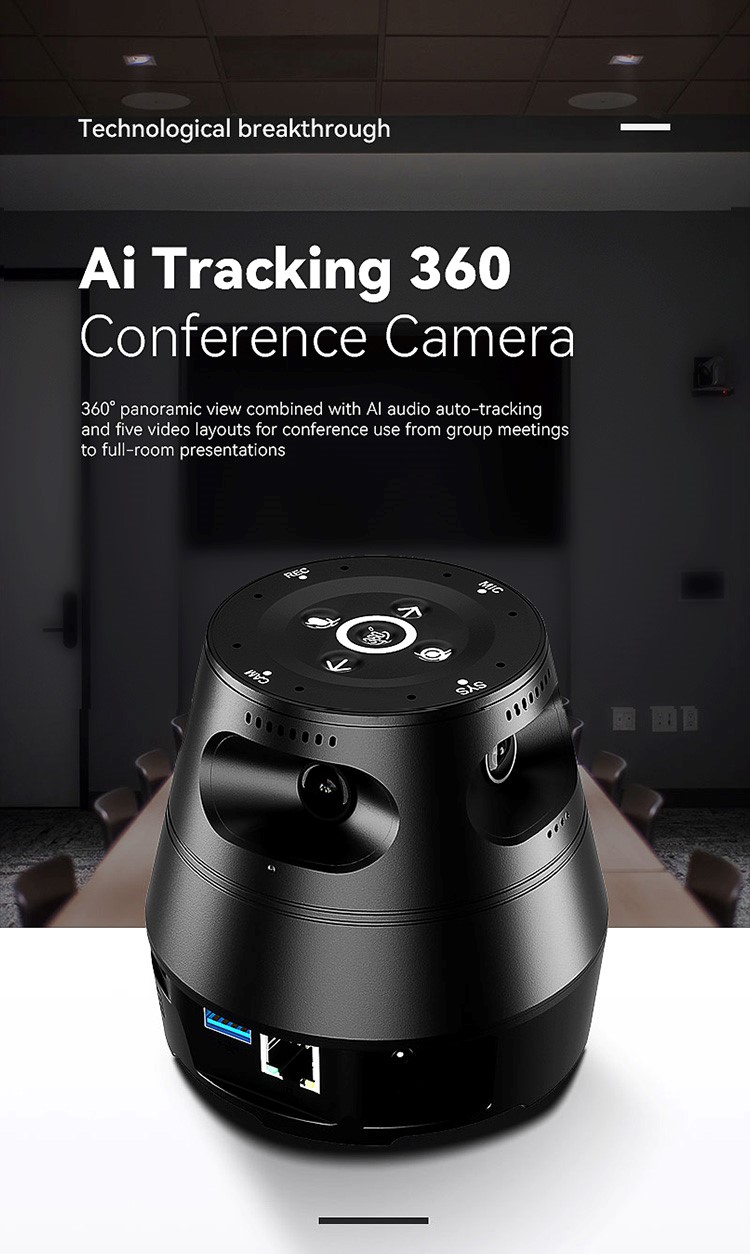 Camera 360 AI soundtrack, Camera hội nghị 360, camera phòng họp 360, webcam, camera USB,camera máy tính, Hàng chính hãng.