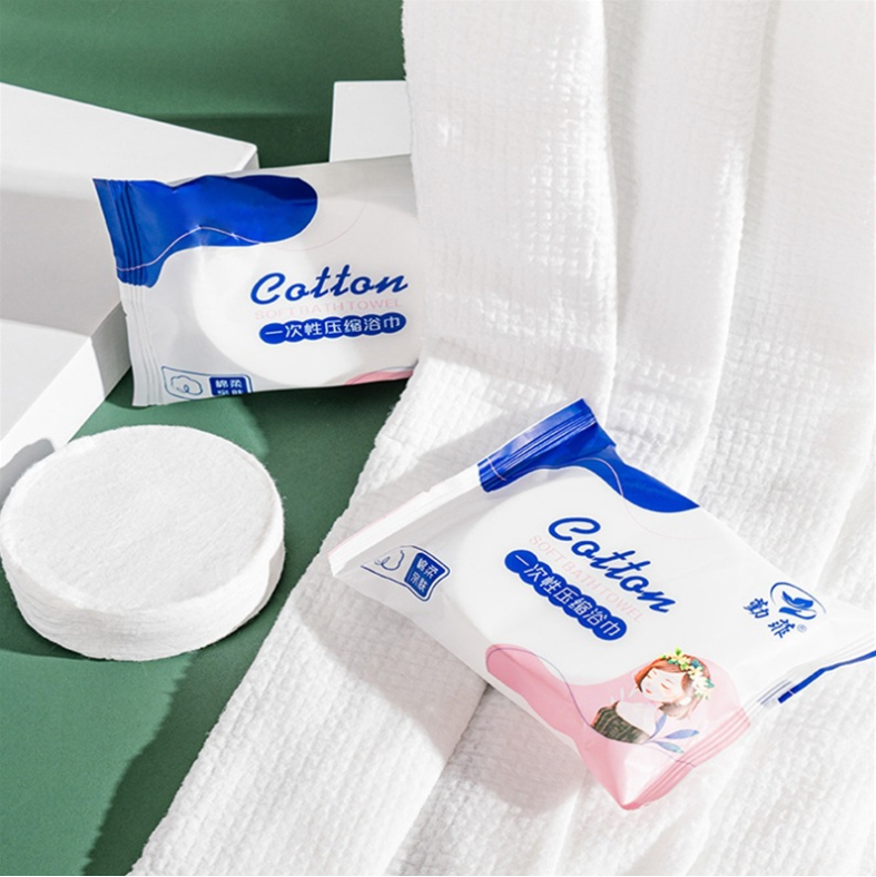 Khăn Tắm Nén Du Lịch, Khăn Tắm Dạng Viên Mẫu Cô Gái Dùng Một Lần Chất Liệu Cotton, Nhỏ Gọn Tiện Lợi GD730-KhanCG