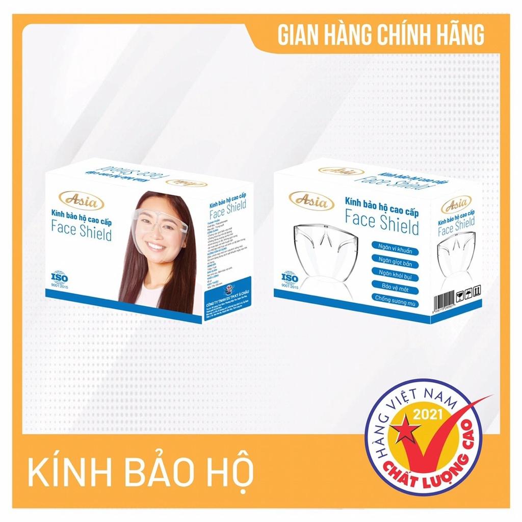 Kính chống giọt bắn - Kính bảo hộ đa năng trong suốt Asia dùng chung với kính cận - Hồ Phạm