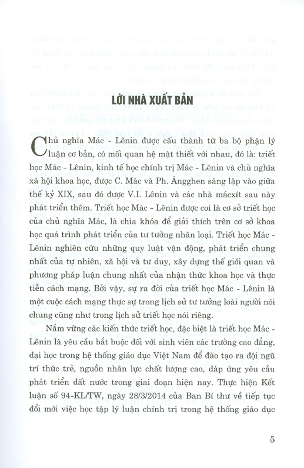 Hỏi - Đáp Triết Học Mác - Lênin (Dành Cho Hệ Đại Học Không Chuyên Ngành Lý Luận Chính Trị)