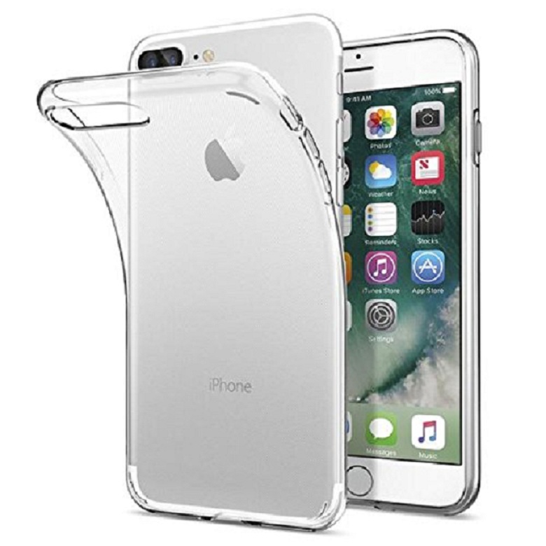 Ốp lưng dành cho iPhone 7 Plus vs iPhone 8 Plus silicon dẻo trong suốt loại A+