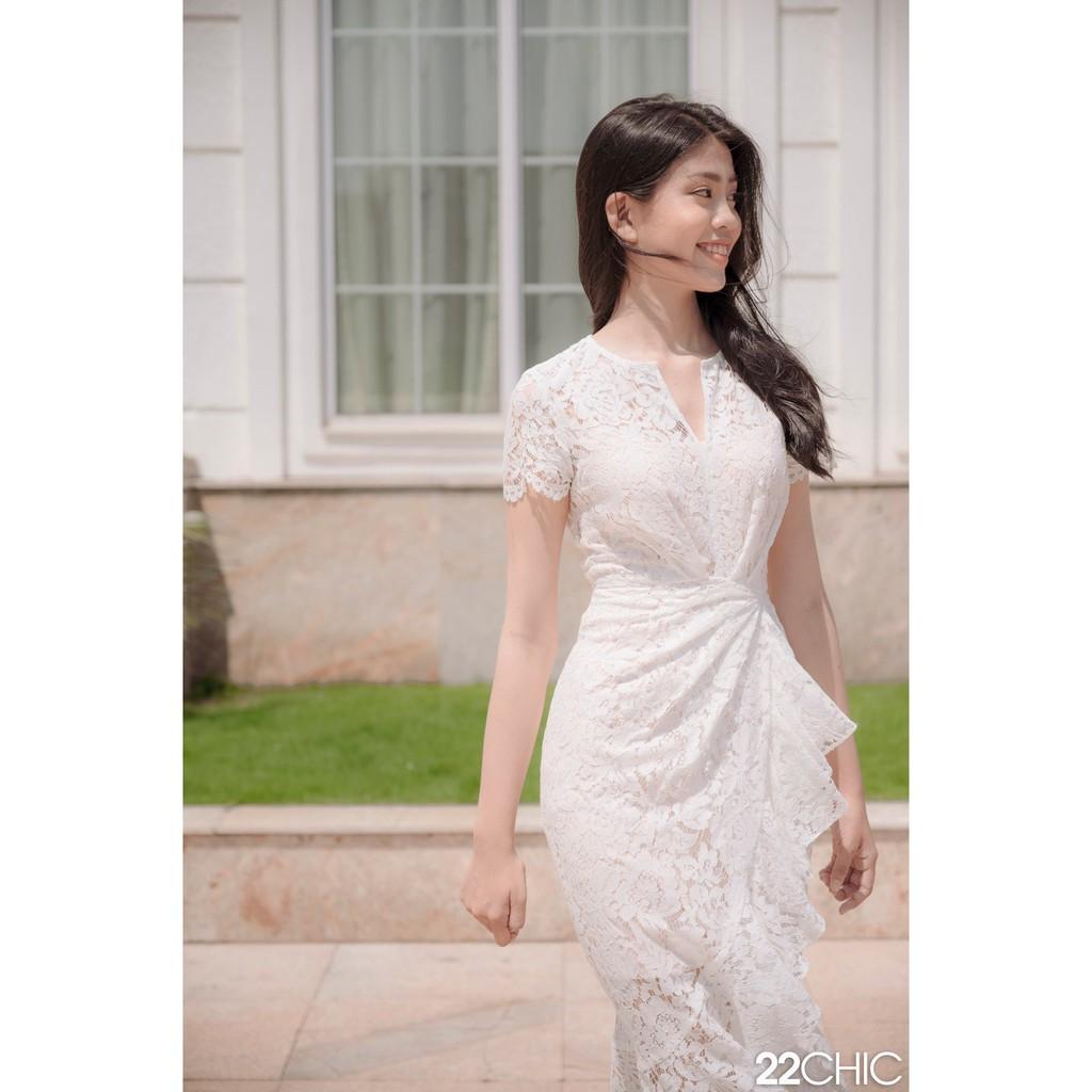 Váy ren trắng tôn dáng quyến rũ Sheery Dress - 22CHIC