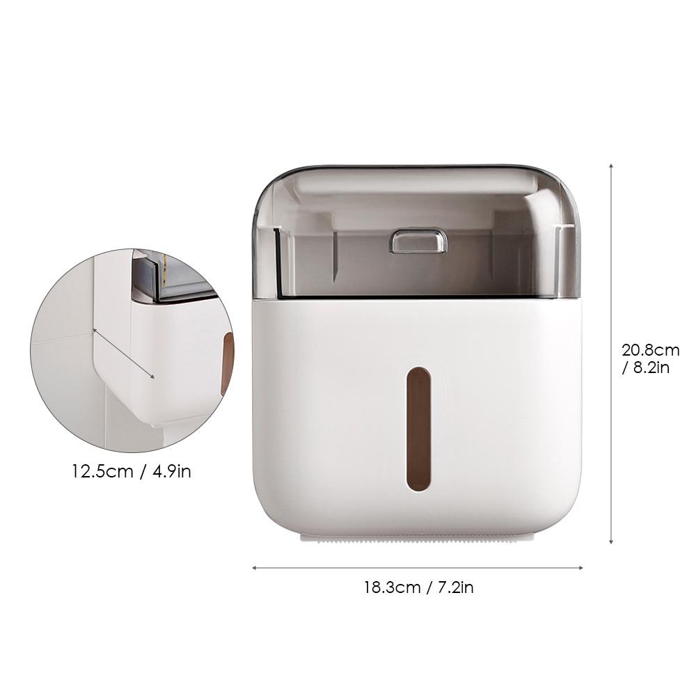 Hộp đựng giấy cuộn vệ sinh treo tường, chống thấm nước