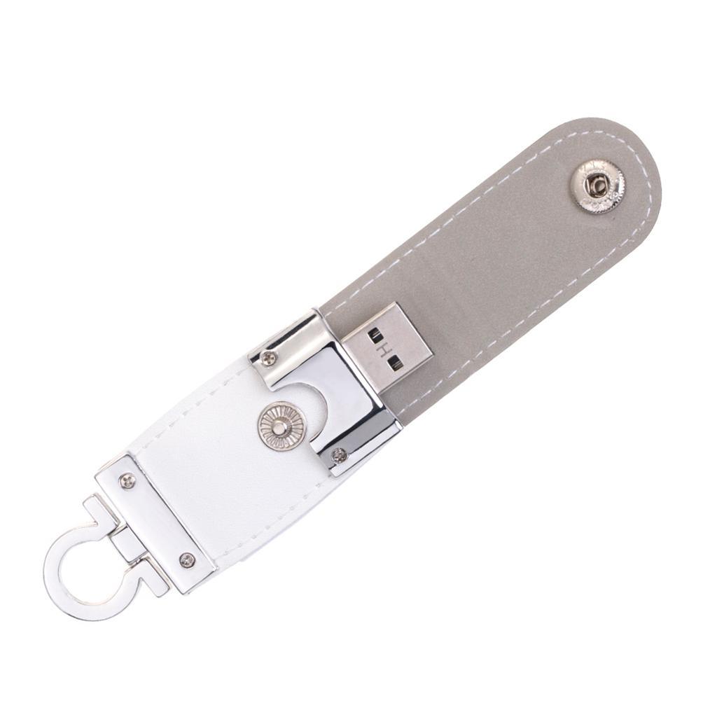 USB 2.0 PU Leather Flash Drive Data Memory Stick for Laptop