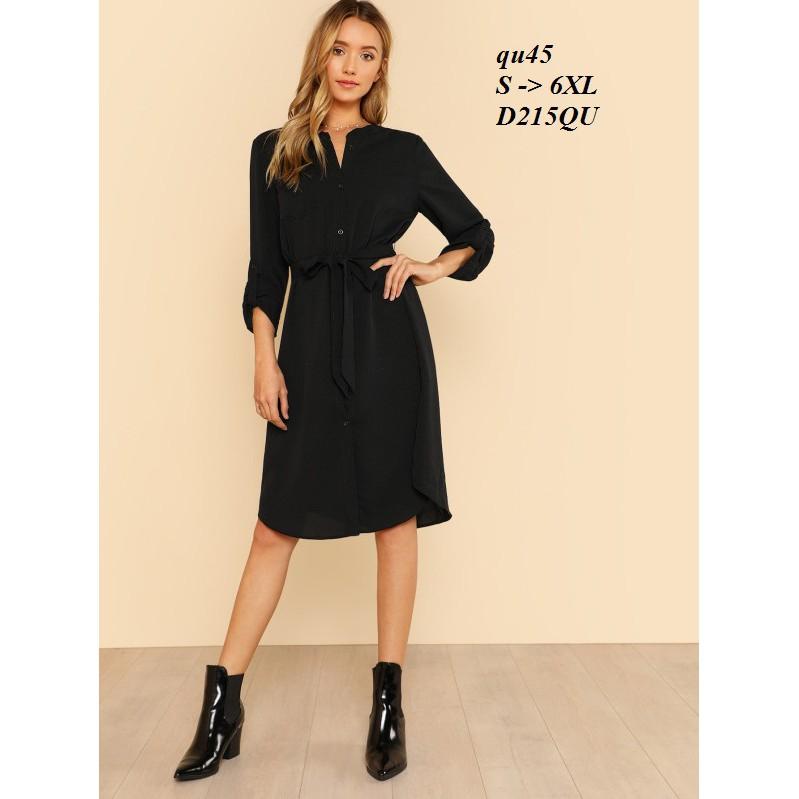 DRESS138 ĐẦM NỮ KIỂU SƠ MI