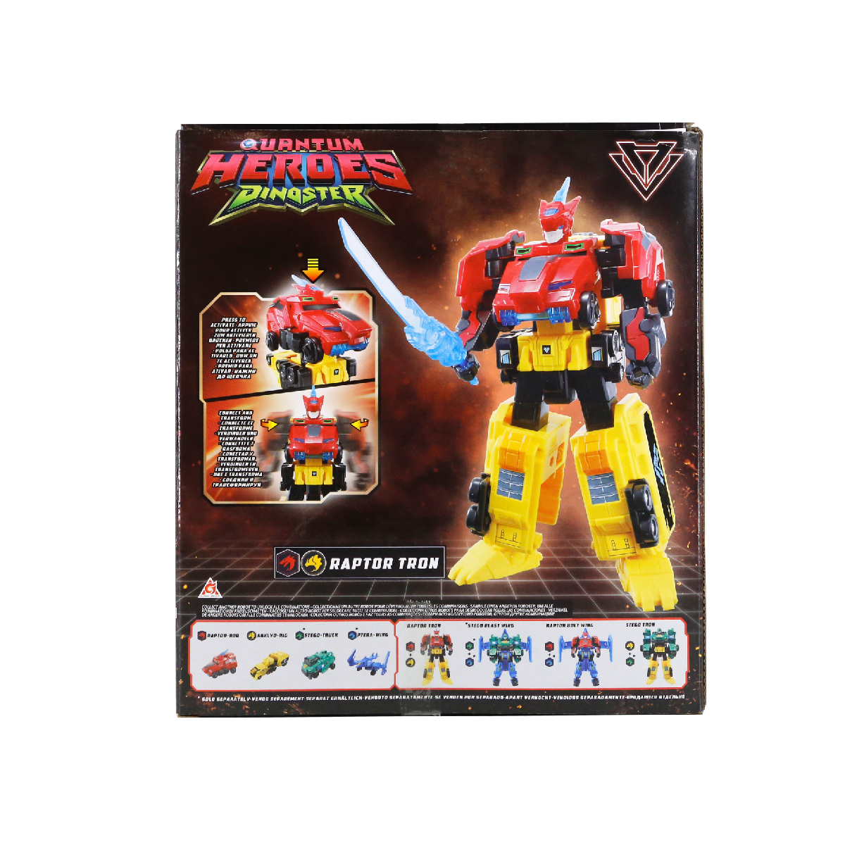 Đồ Chơi Robot Biến Hình Kết Hợp Raptor Tron Sức Mạnh DINOSTER EU580811