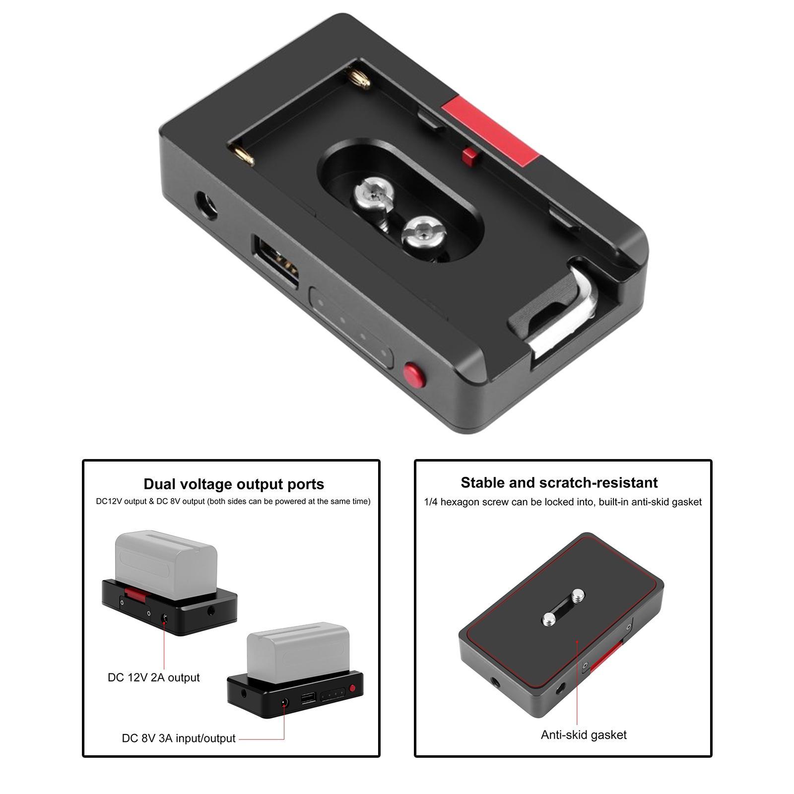 Battery Powering Adapter with 4 Indicator Lights charger for F550