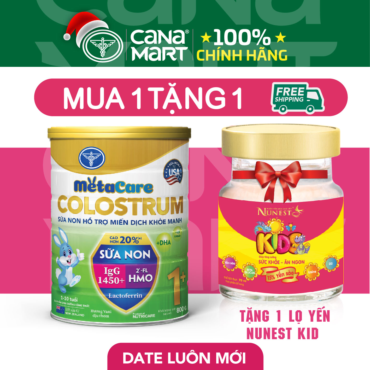 Sữa Non Metacare Colostrum 1 Giúp Trẻ Tăng Cường Miễn Dịch 800G