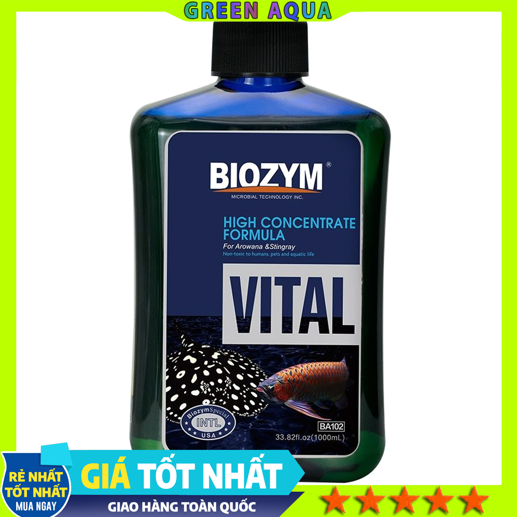 BIOZYM - Vital | Bổ sung Vitamin cho cá Rồng, cá Đuối và cá cảnh thủy sinh