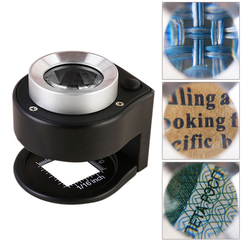 Kính lúp 30X để bàn cao cấp có thước đo K2106