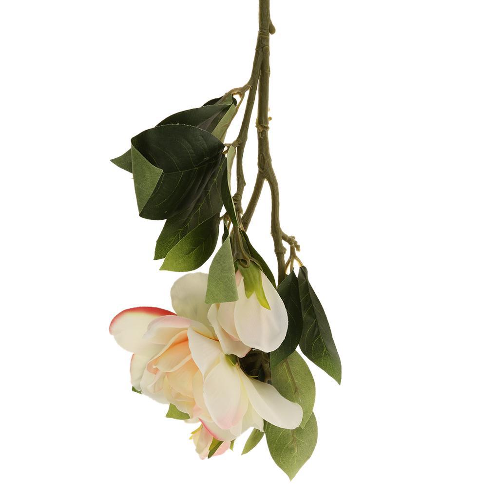 Upscale 3 Heads Artificial Gardenia Flower Simulation Bouquet Decor