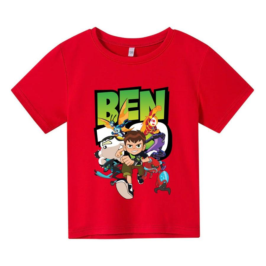 Áo thun cho bé BEN 10, 4 màu, có size người lớn, áo thun trẻ em Anam Store