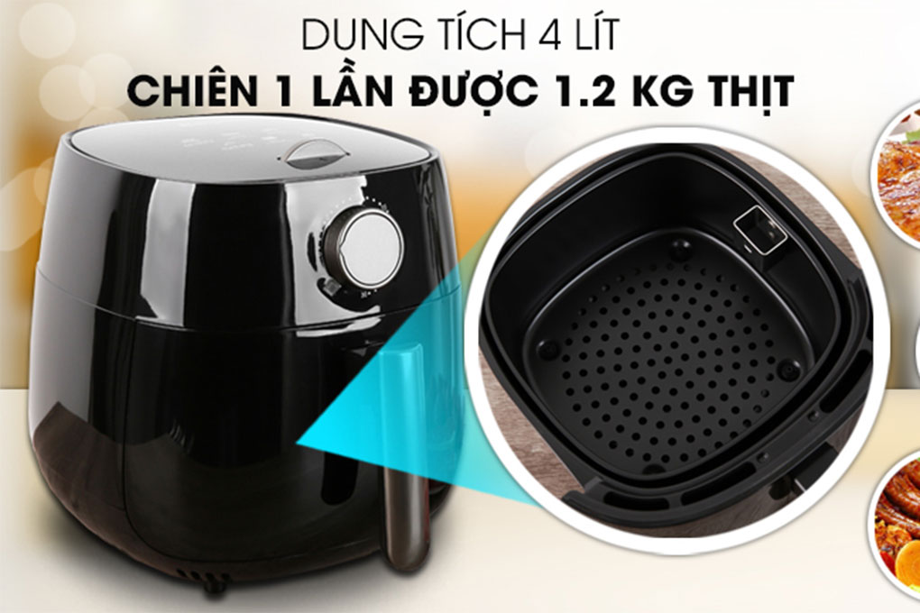 Nồi chiên không dầu Kangaroo KG42AF1 dung tích 4L- Hàng chính hãng