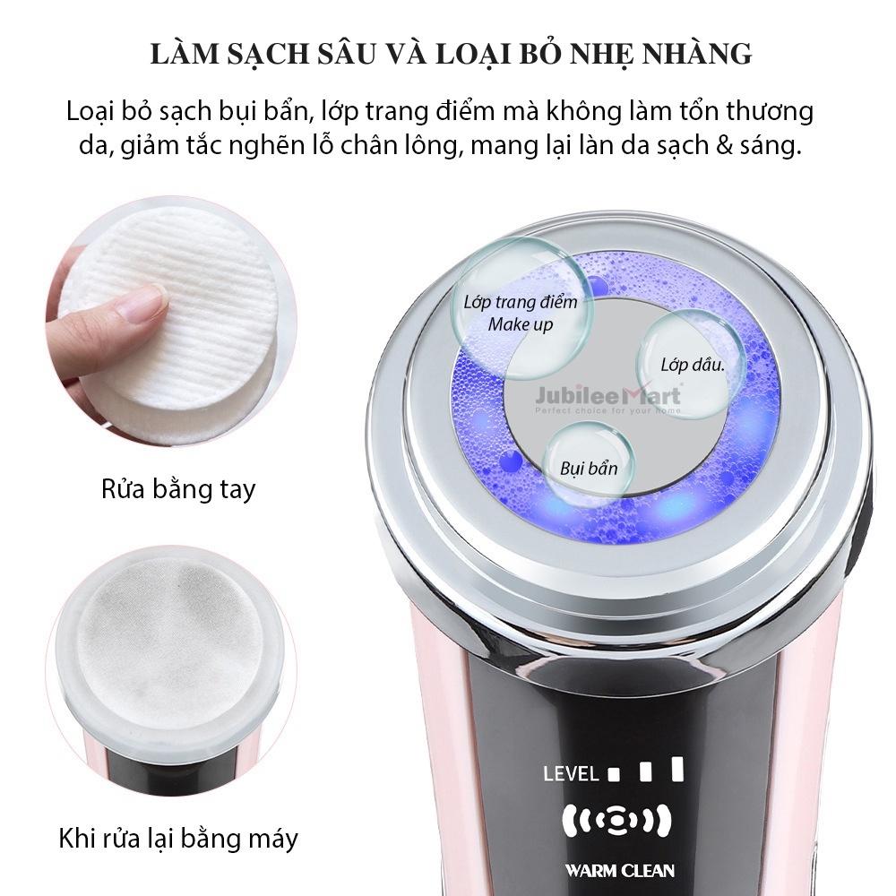 Máy đẩy tinh chất dưỡng trắng nóng lạnh Boorui, massage điện di mặt giúp làm sạch và trẻ hóa làn da