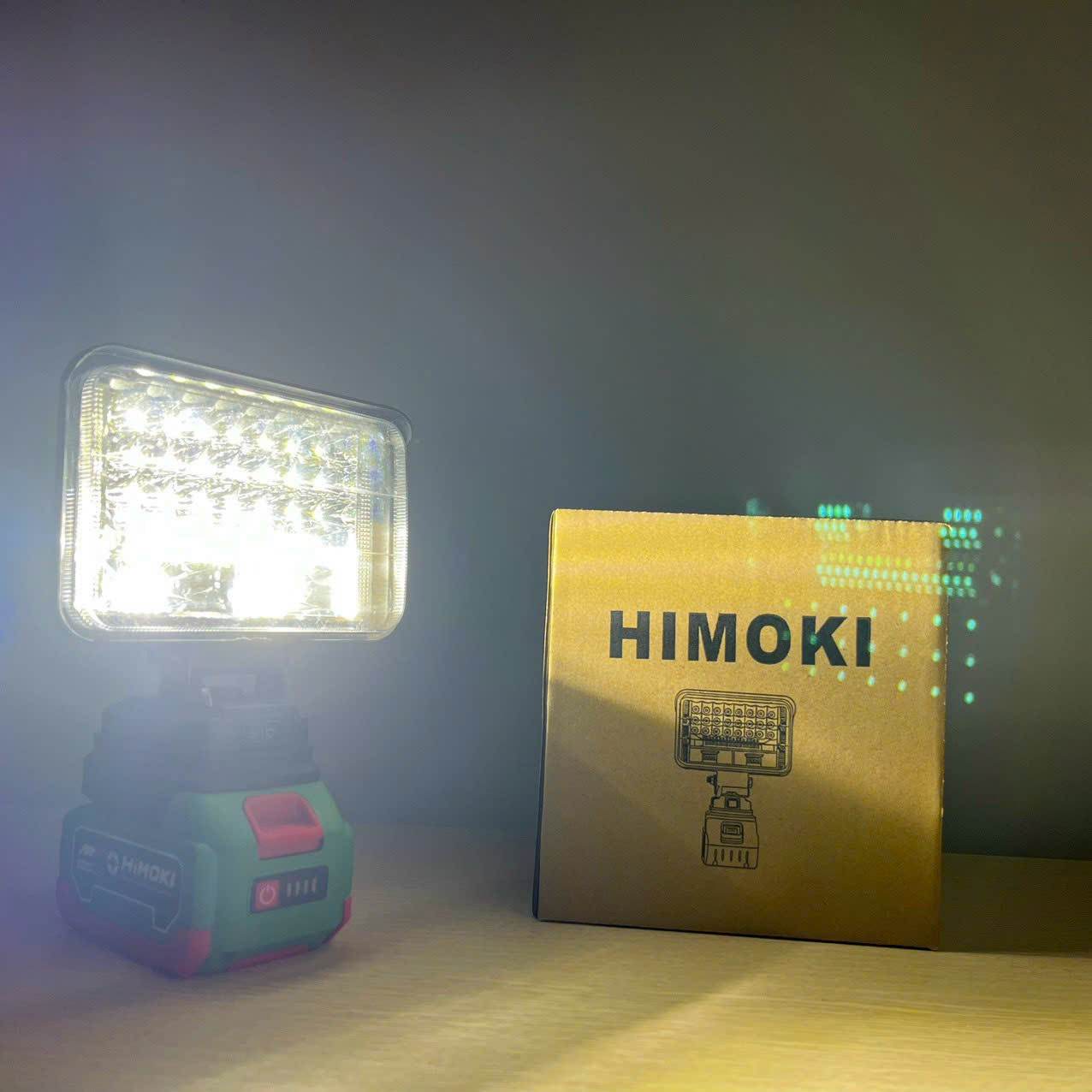 Thân Đèn pin HIMOKI , 48 bóng led, 1 công suất 70W - CHÂN PIN PHỔ THÔNG , DÙNG CHUNG PIN MÁY SIẾT, MÁY KHOAN, MÁY MÀI