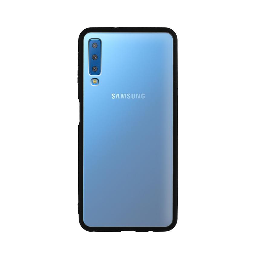 Ốp lưng Samsung Galaxy A7 2018 - Bề mặt nhám chống vân tay, lưng cứng, viền TPU dẻo - 02017 - Hàng Chính Hãng
