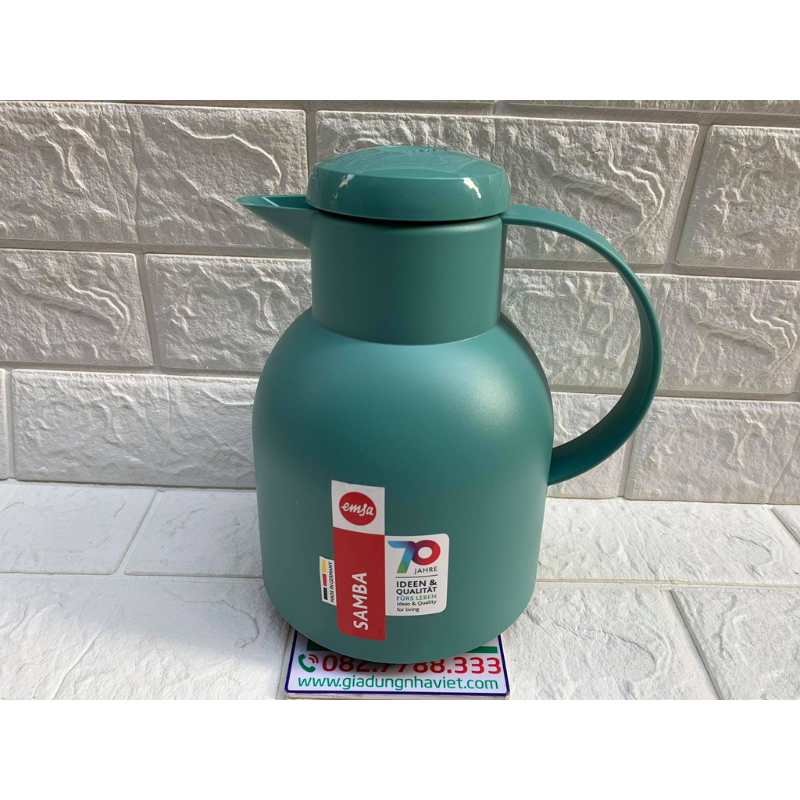 Bình Giữ Nhiệt EMSA SAMBA 1L, Giữ Nóng Và Giữ Lạnh , An Toàn Cho Sức Khỏe, BH 12 Tháng