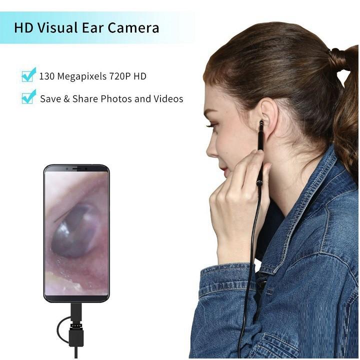 ️ Camera nội soi tai mũi họng WiFi HD Visual Earwax Clean Tool iw99B