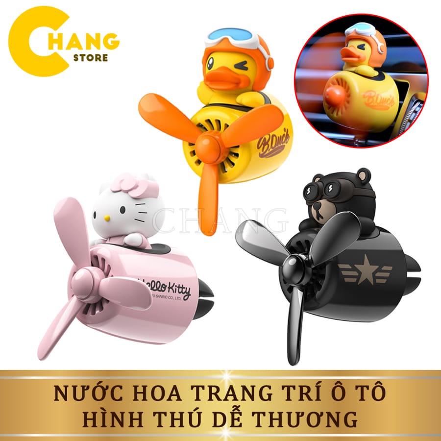 Sáp Thơm Nước Hoa Ô Tô Hình Thú Lái Máy Bay, Phụ Kiện Trang Trí Xe Siêu Dễ Thương