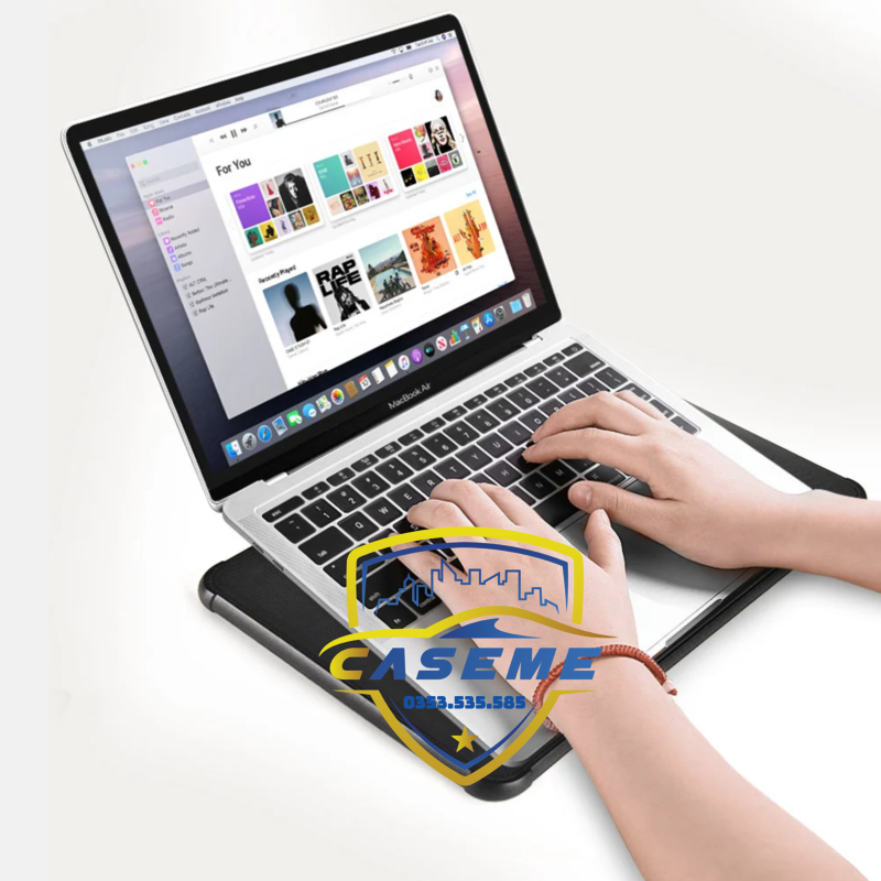 Bao da có giá đỡ cho laptop &amp; MacBook 13&quot;/14.2&quot;/16.2&quot; – Chống sốc, chống thấm, lót lông mềm – Hàng Chính Hãng