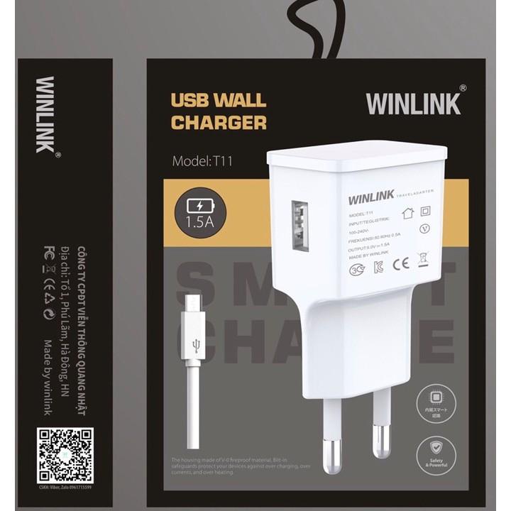 Bộ Sạc Chuẩn 1.5A Winlink 21T11- hàng chính hãng