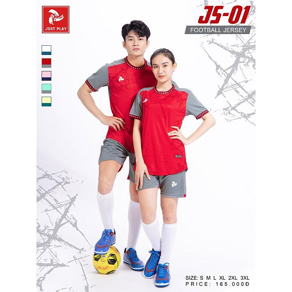 Quần áo đá bóng không Logo JustPlay JS01