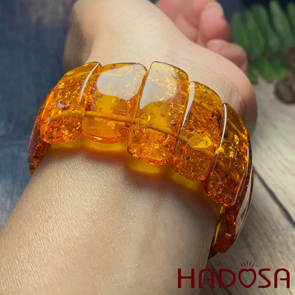 Vòng Hổ Phách Balan Cognac đặc biệt cao cấp Hadosa