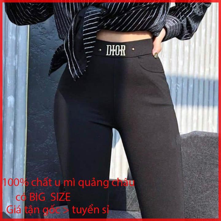 Quần Legging cạp đính kiểu DIOOR hot hit 2019 100% chất u mì hàn