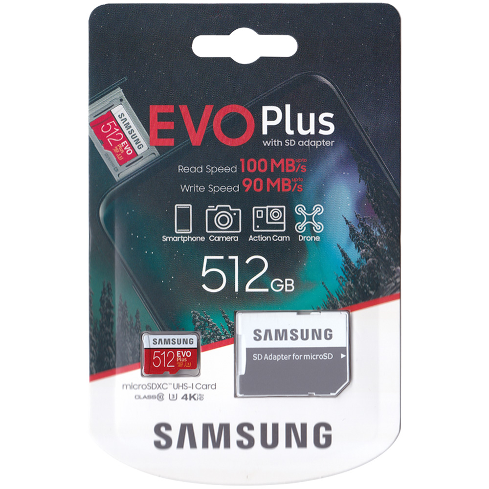 Thẻ Nhớ Micro SDXC Samsung Evo Plus 512GB U3 100MB/s (Box Anh New 2020) - Hàng nhập khẩu