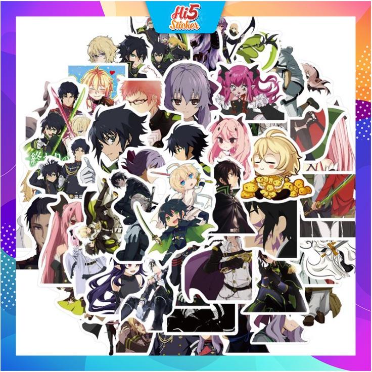 Sticker Hình Dán Trang Trí Anime Thiên Thần Diệt Thế SeraphoftheEnd ms#243