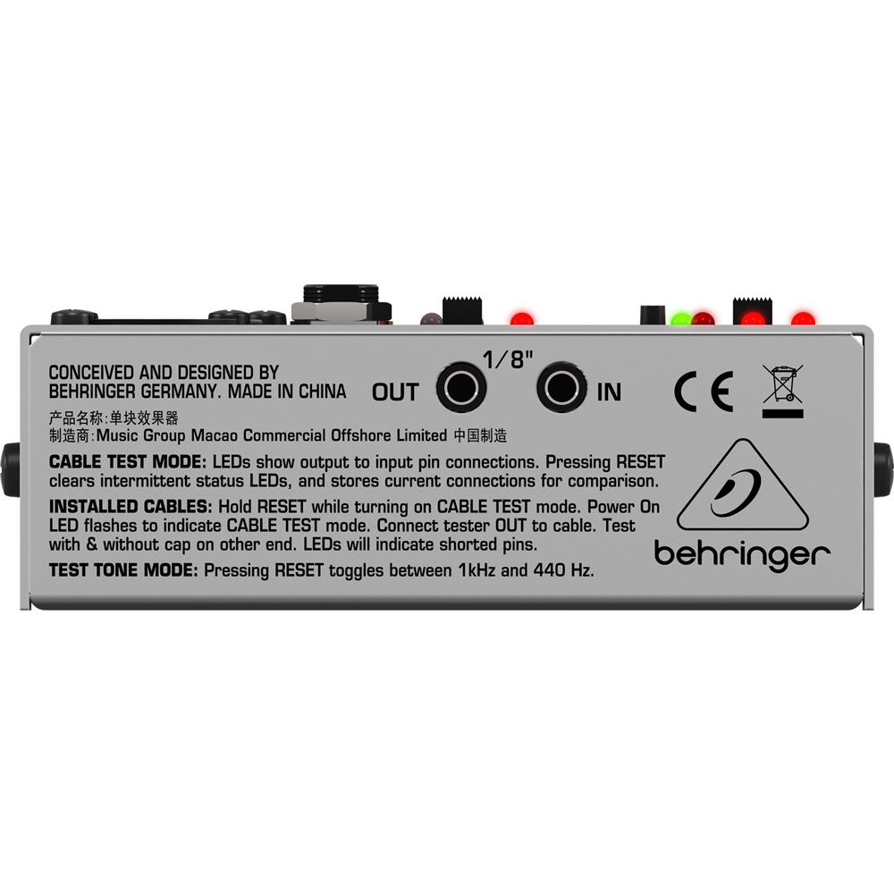 Thiết Bị Kiểm Tra Cáp Tín Hiệu Behringer CT100 -  Nhỏ Gọn, 6 Loại Cáp, Sử Dụng Pin Tiểu AA - Hàng Chính Hãng