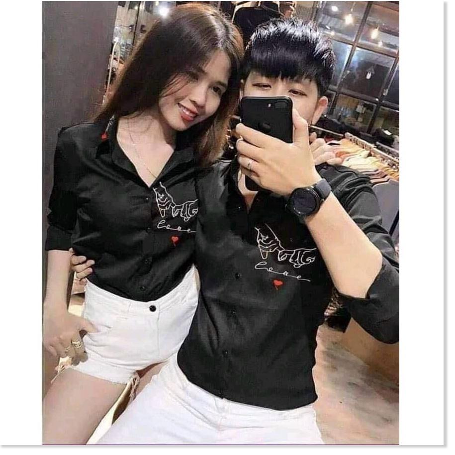 Áo sơ mi cặp đôi siêu đẹp , hottrend cho các bạn trẻ hot 2021 MẪU MỚI NHẤT HIỆN NAY
