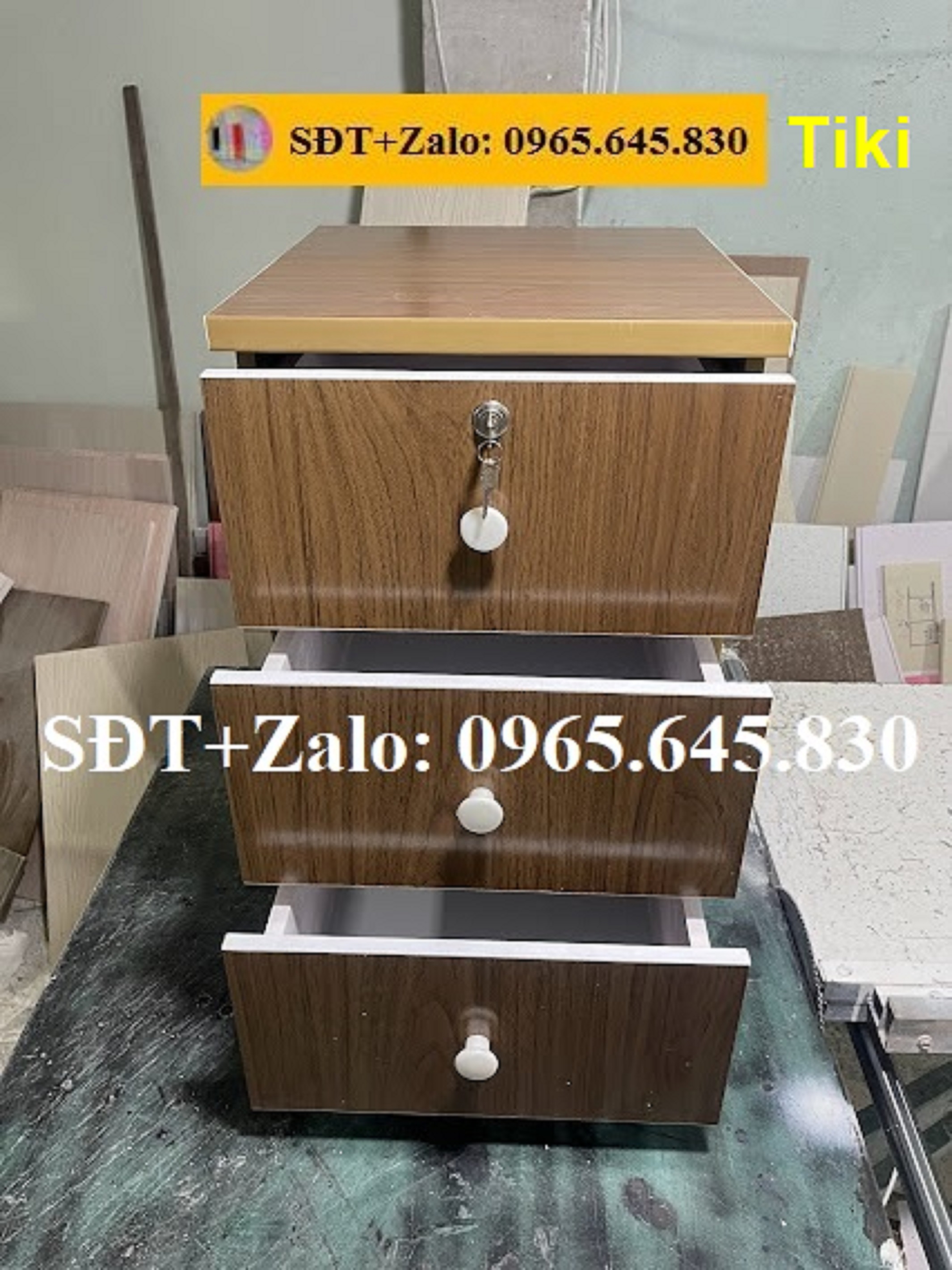 Tủ, Kệ Đầu Giường Nhựa Đài Loan Cao 68cm Ngang 42cm 909