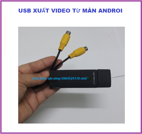 Dây xuất outvideo cho màn android oto,USB VIDEO OUT Jack video out cho màn hình android.