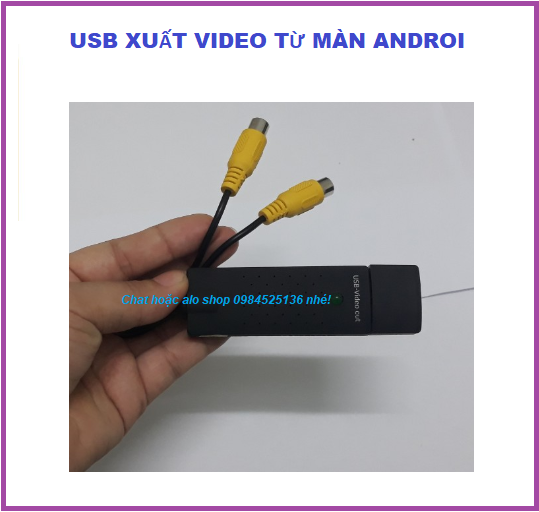 dây xuất outvideo cho màn android oto,USB VIDEO OUT Jack video out cho màn hình android.