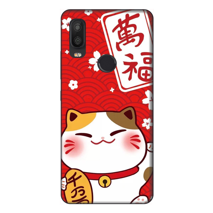 Ốp lưng điện thoại VSmart Active 1 hình Mèo May Mắn Mẫu 4 - Hàng chính hãng