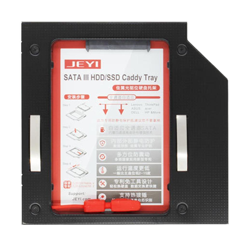 2.5'' 12.7mm SSD HDD Caddy Tray Aluminum Optical Drive Bay